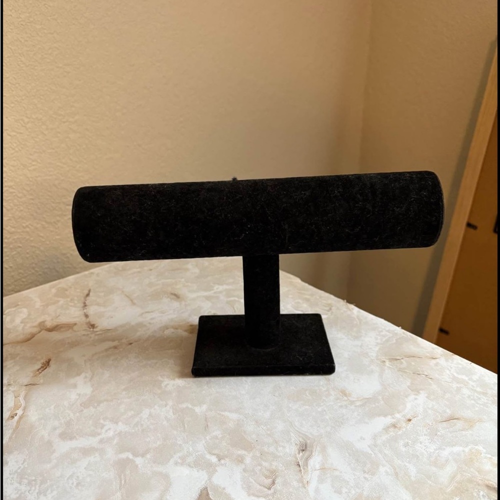 Black Velvet Jewelry Display Stand
